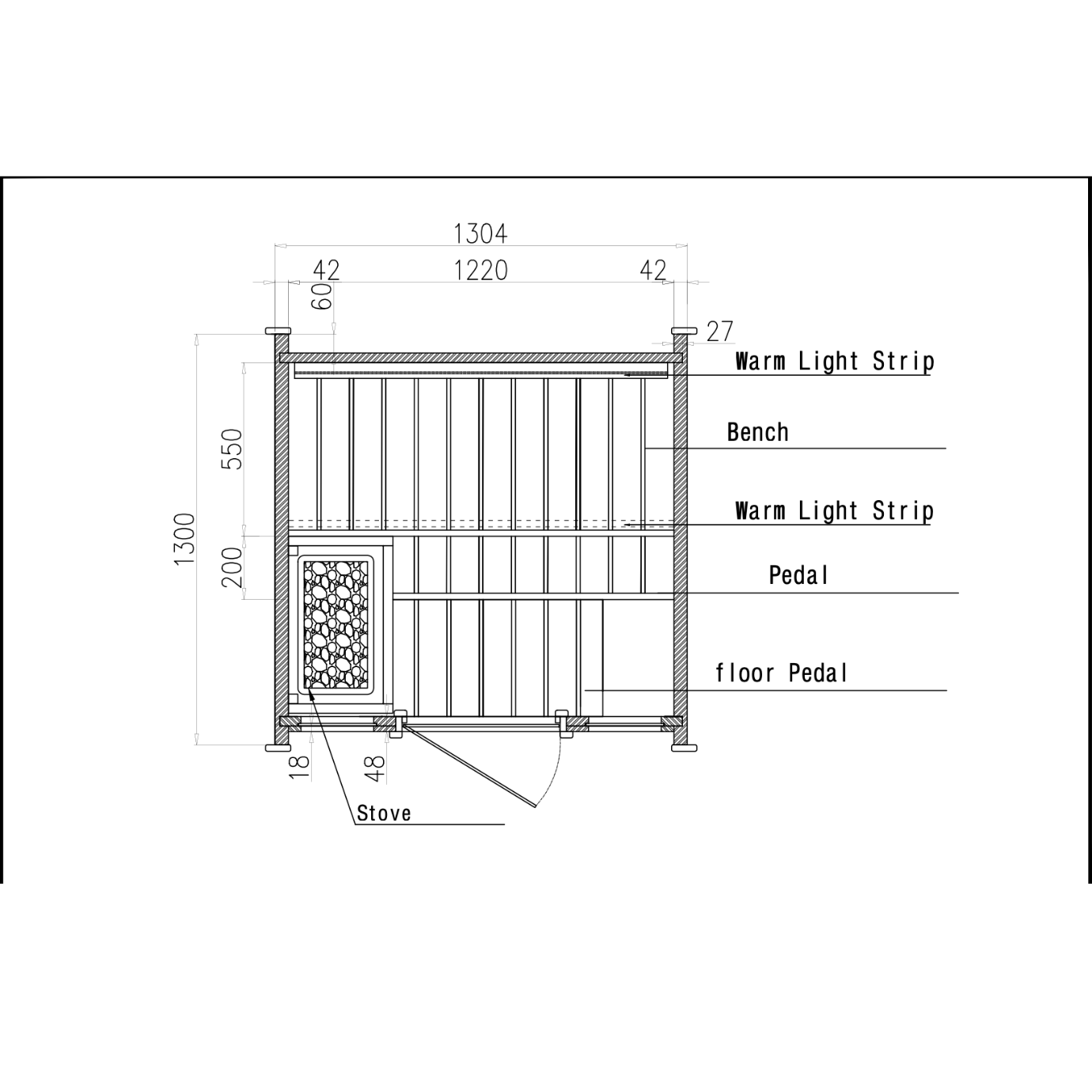 EPOCH 2 - 2 Person Outdoor Traditional Sauna